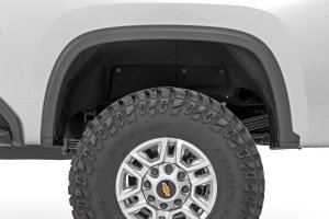 Chevrolet Silverado 3500 HD Mud Flap Delete Kit - Rough Country - Tri-Blend ABS - '20-'25